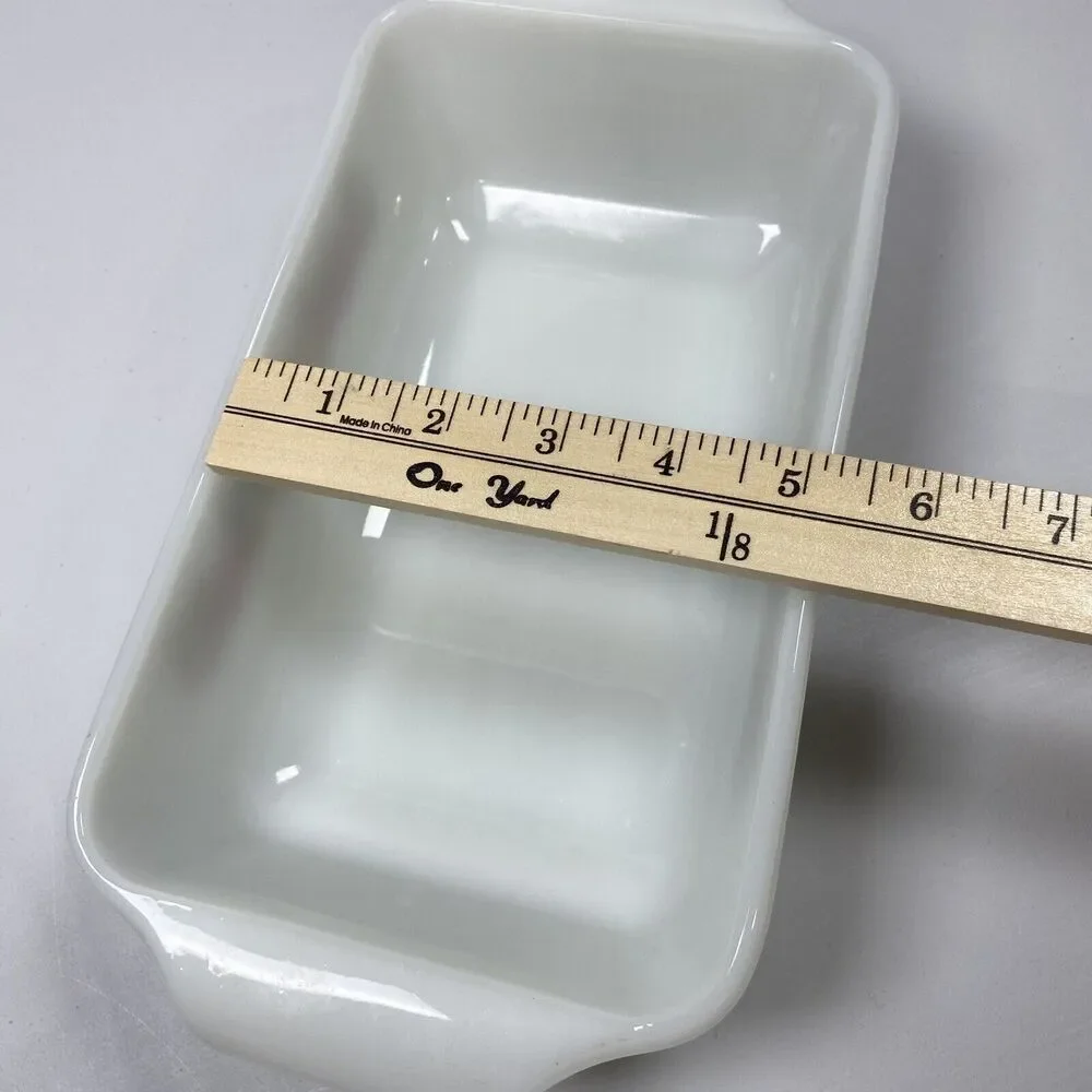 VTG Anchor Hocking Fire King Vegetable Fruit Pattern 1‎ qt. Loaf/Casserole Dish - Picture 6 of 9